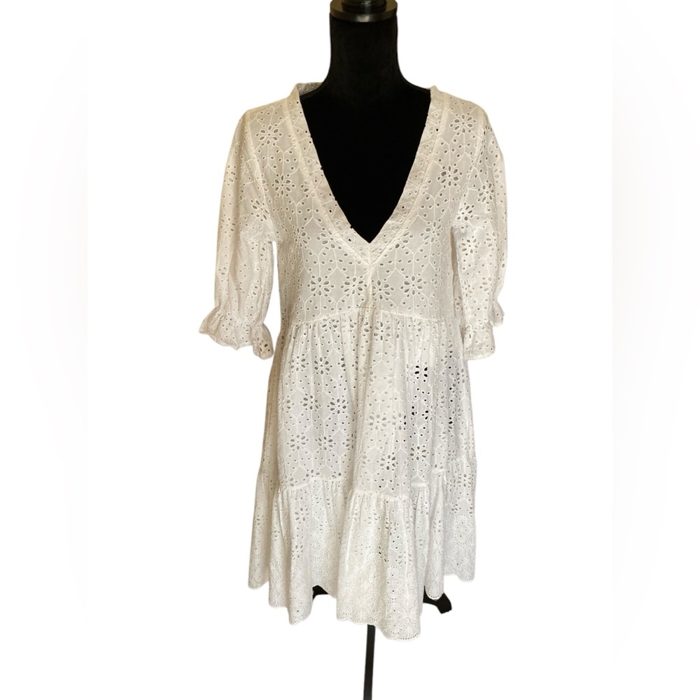 Sundance White Eyelet Dress